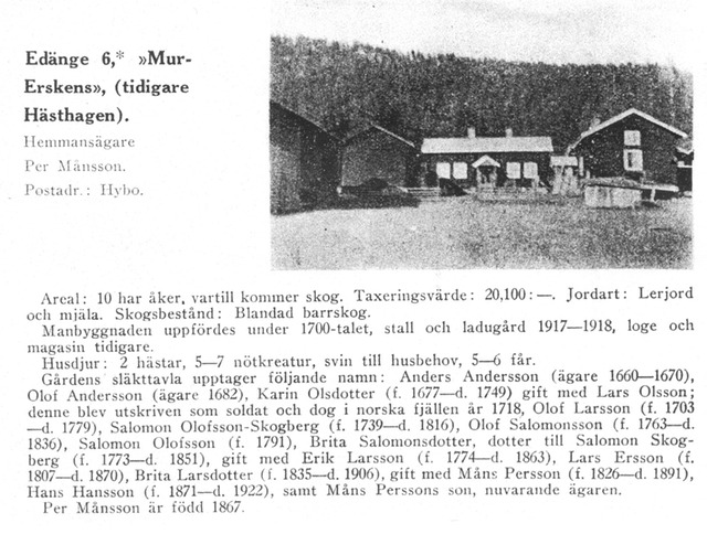 Edänge info